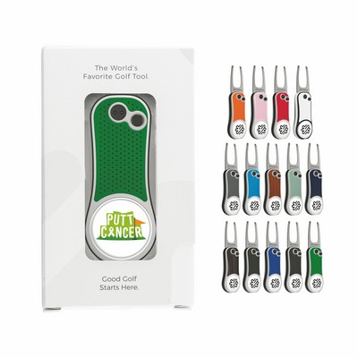 Pitchfix Hybrid Golf Divot Repair Tool in Carton Window Box