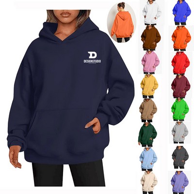 Womens Oversized Hoodies Fleece Sweatshirts Fall Fashion Pullover Sweaters Winter Clothes